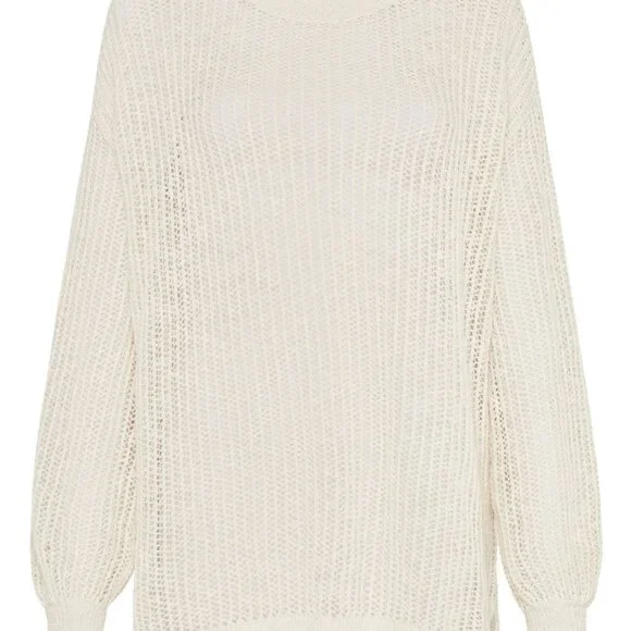 SPELL Willow Oversized Jumper BNWT lightweight cover-up sweater ivory knit FSOT - Picture 4 of 5
